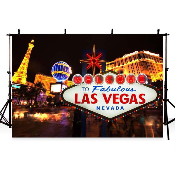 Attractions Iconic Landmarks Las Vegas Backdrops G-167 – iBACKDROP