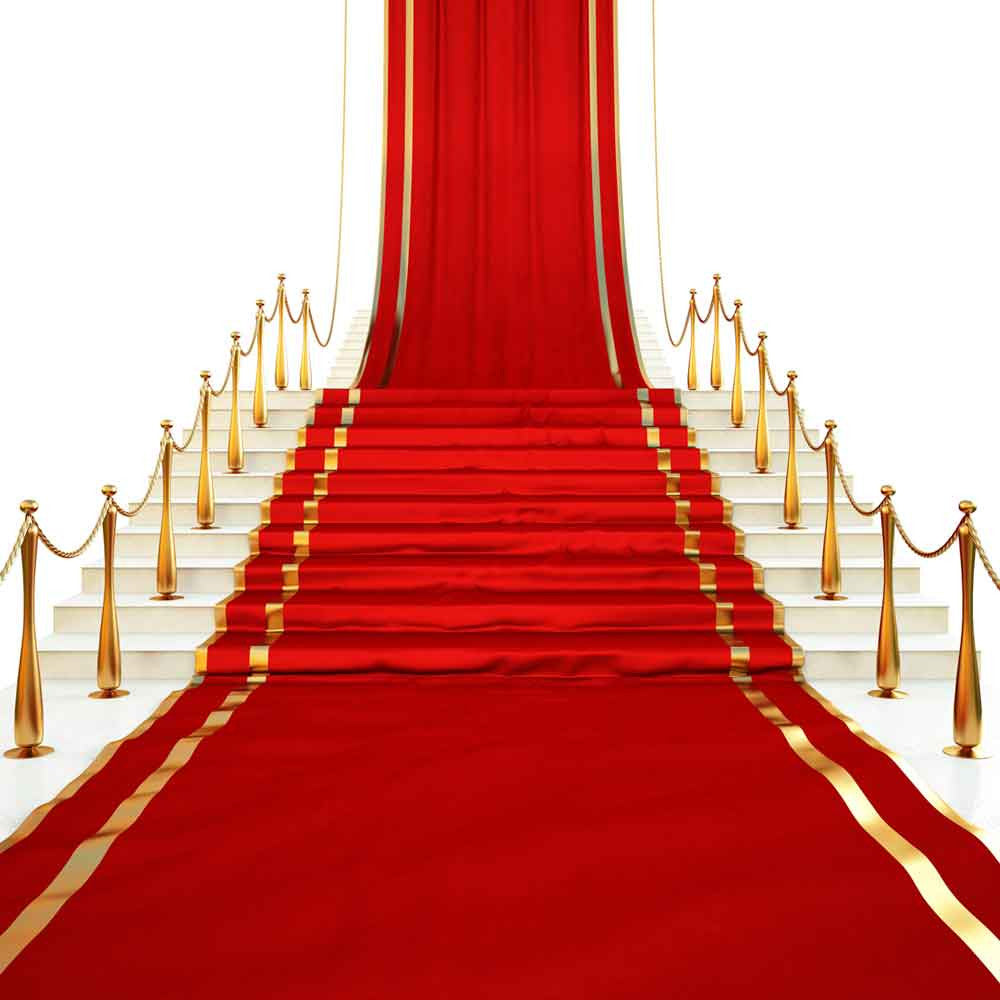 Red Carpet Backdrops For Pillars Background J01661-E