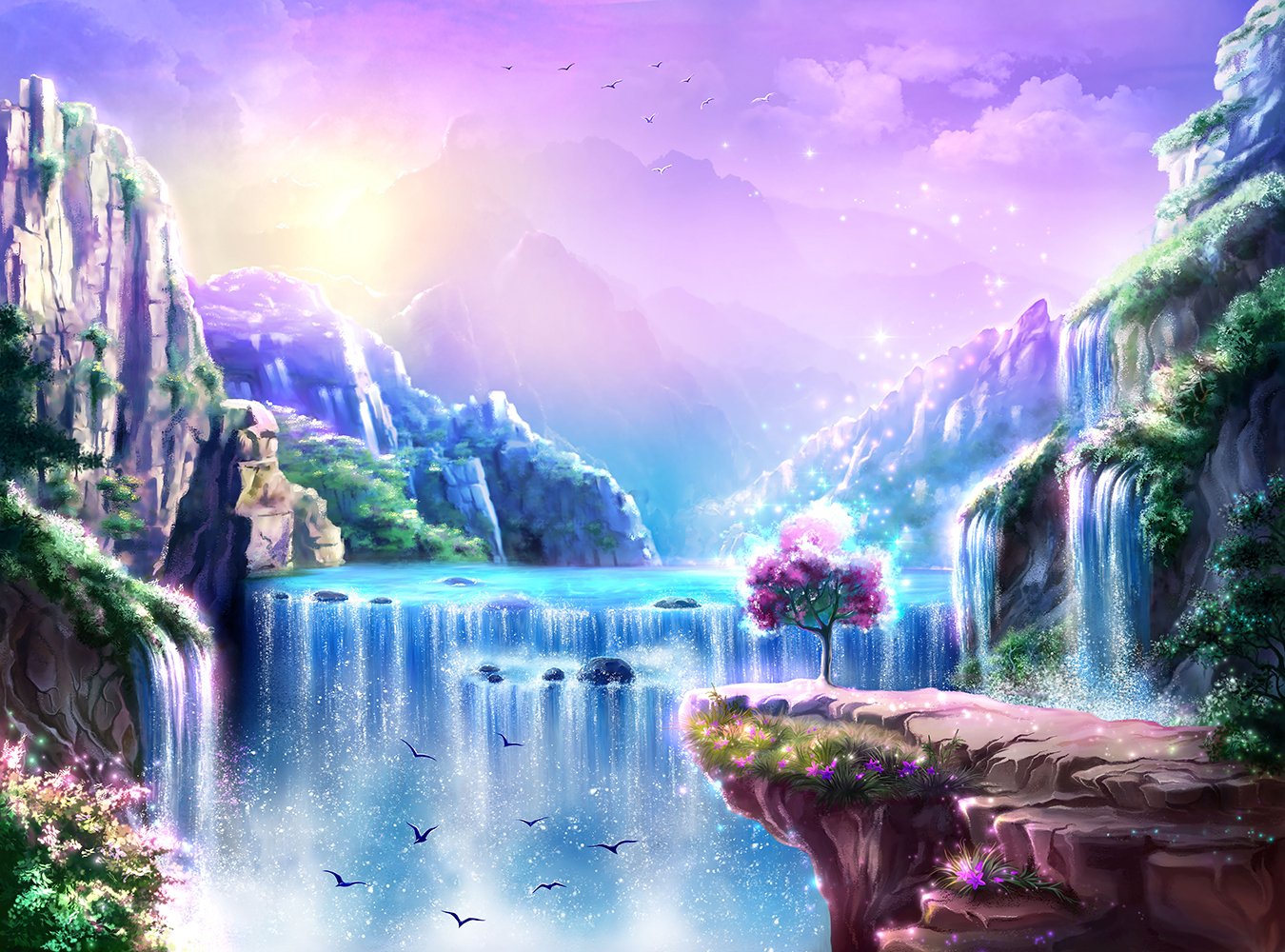 Waterfall Background @