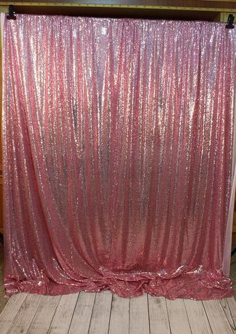 Silver Sequins Backdrop Sequin Fabric Mermaid Sequin Fabric IBD-24152 (With  Pocket) - 6.5'Wx5'H(2x1.5m)